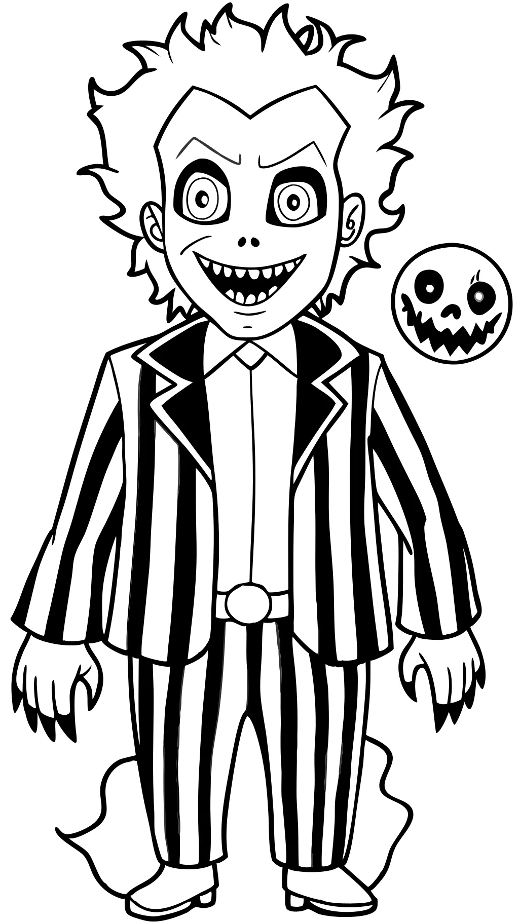 Páginas para colorear de beetlejuice gratis imprimibles